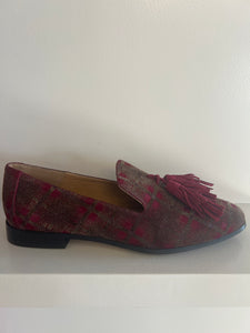 Bordeaux bruine mocassin