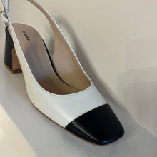 Afbeelding in Gallery-weergave laden, Beige zwarte slingback

