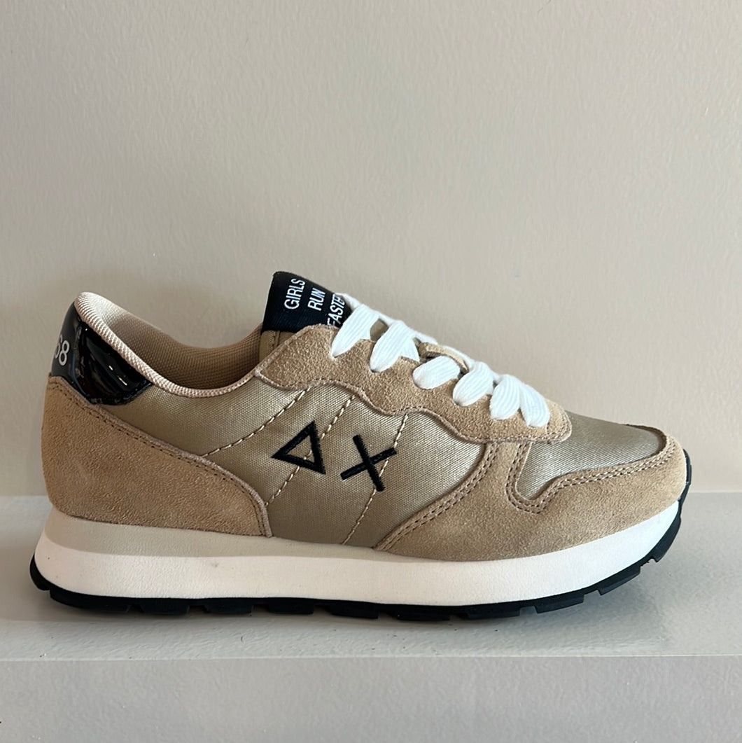 Beige/goude sneaker