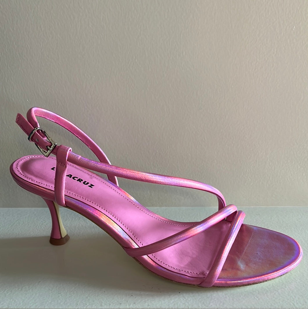 Rose metallic sandaal